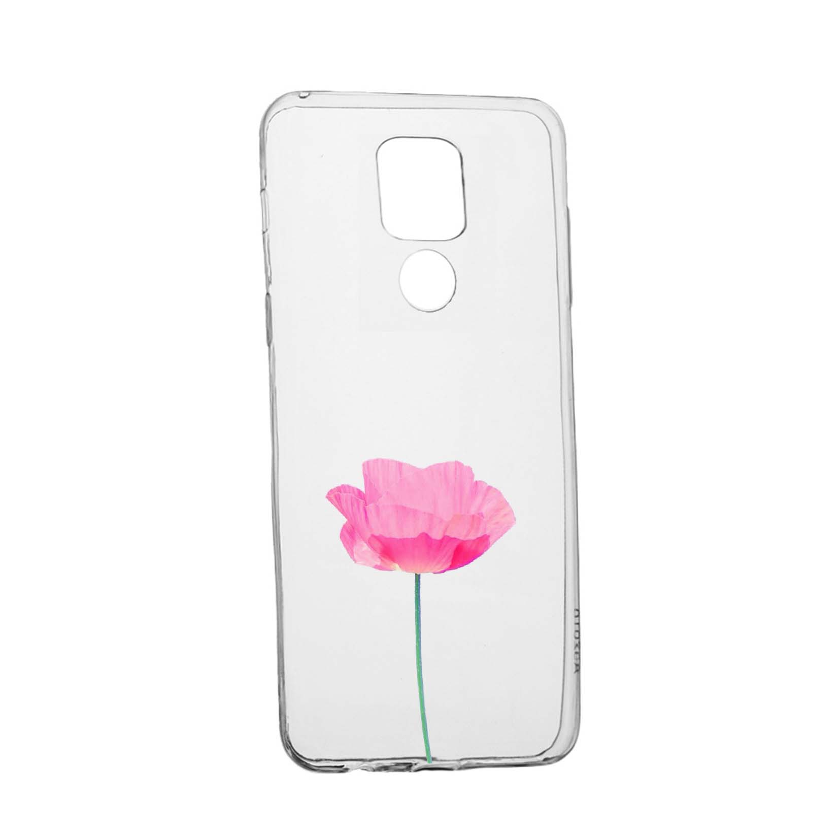 Husa Silicon Rose - Pastel colors, Compatibila Cu Motorola Moto G9 Play, rezistenta la uzura, anti-alunecare, 693