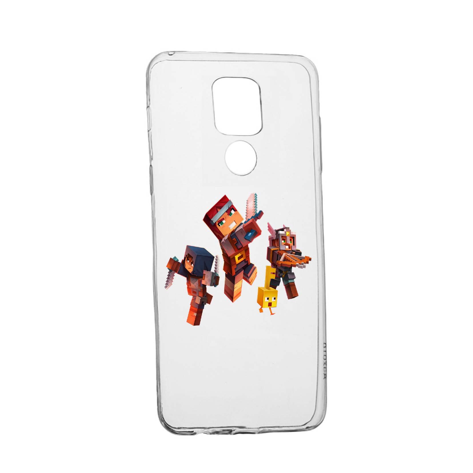 Husa Silicon Minecraft, Compatibila Cu Motorola Moto G9, rezistenta la uzura, anti-alunecare, 724