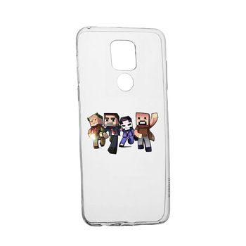 Husa Silicon Minecraft, Compatibila Cu Motorola Moto E7 Plus, rezistenta la uzura, anti-alunecare, 727 Husa Silicon Minecraft, Compatibila Cu Motorola Moto E7 Plus, rezistenta la uzura, anti-alunecare, 727