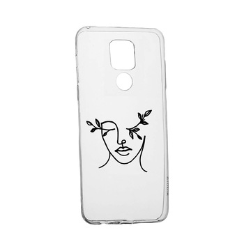 Husa Silicon Compatibila cu Motorola Moto E7 Plus, Woman Abstract, rezistenta la uzura, anti-alunecare, 736 Husa Silicon Compatibila cu Motorola Moto E7 Plus, Woman Abstract, rezistenta la uzura, anti-alunecare, 736