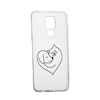 Husa Silicon Compatibila cu Motorola Moto G9, Dog And Cat Love, rezistenta la uzura, anti-alunecare, 739 Husa Silicon Compatibila cu Motorola Moto G9, Dog And Cat Love, rezistenta la uzura, anti-alunecare, 739
