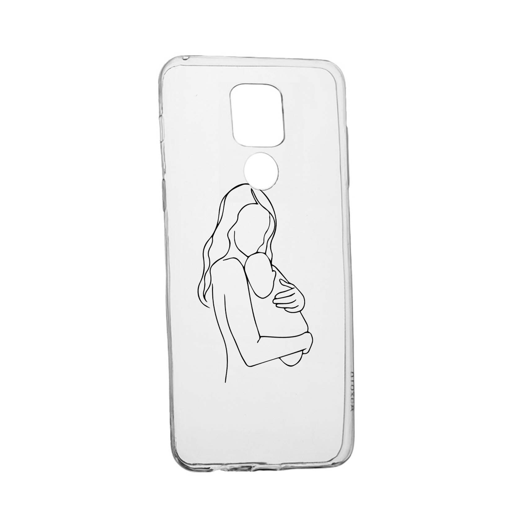 Husa Silicon Compatibila cu Motorola Moto G9, Mother Love, rezistenta la uzura, anti-alunecare, 747