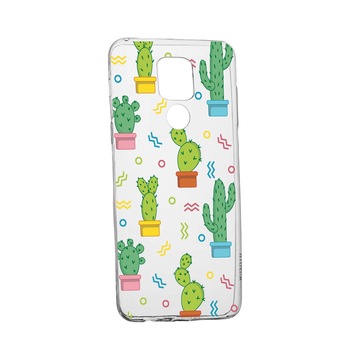 Husa Silicon Compatibila cu Motorola Moto E7 Plus, Cactus, rezistenta la uzura, anti-alunecare, 770 Husa Silicon Compatibila cu Motorola Moto E7 Plus, Cactus, rezistenta la uzura, anti-alunecare, 770