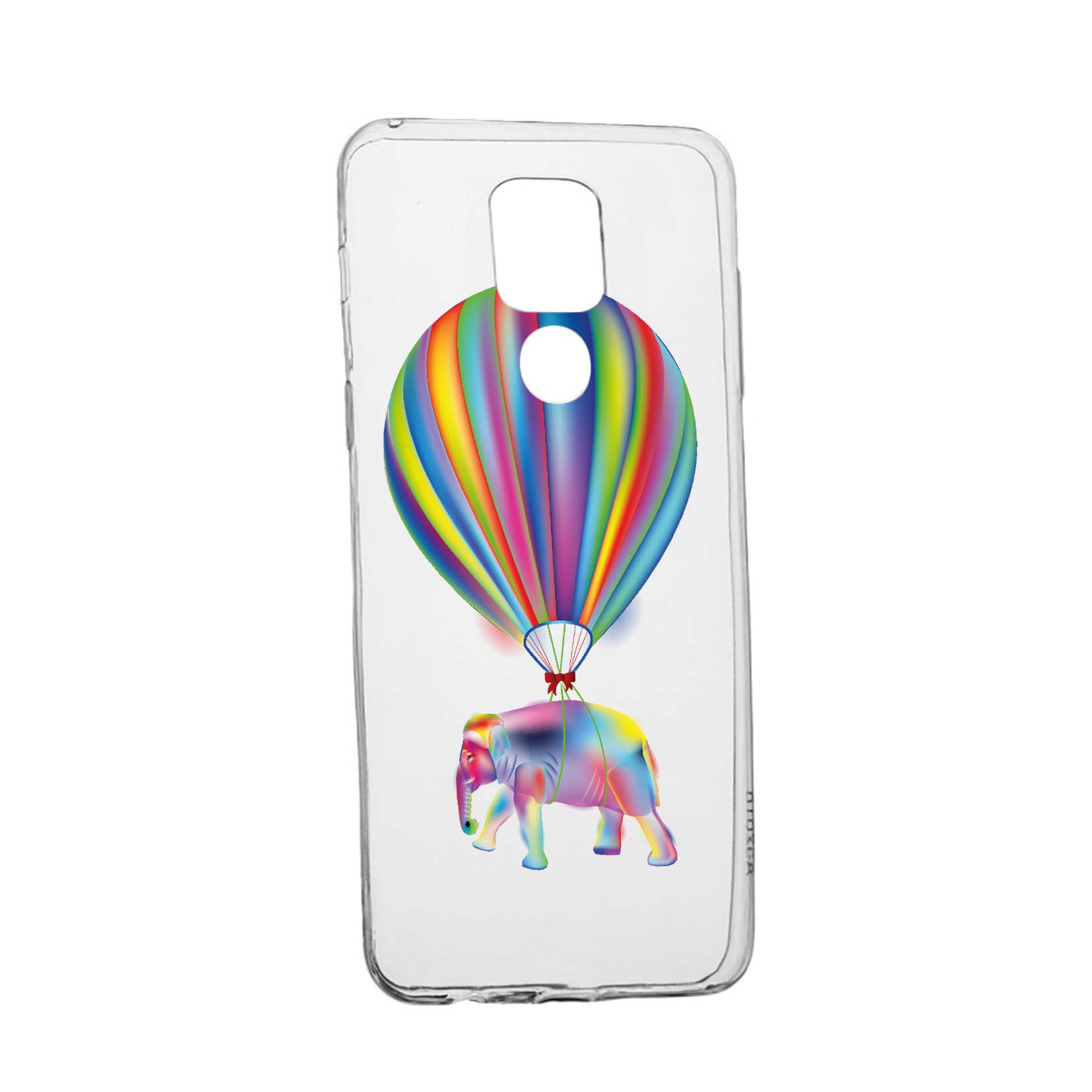 Husa Silicon Compatibila cu Motorola Moto G9, Rainbow Elefant, rezistenta la uzura, anti-alunecare, 767