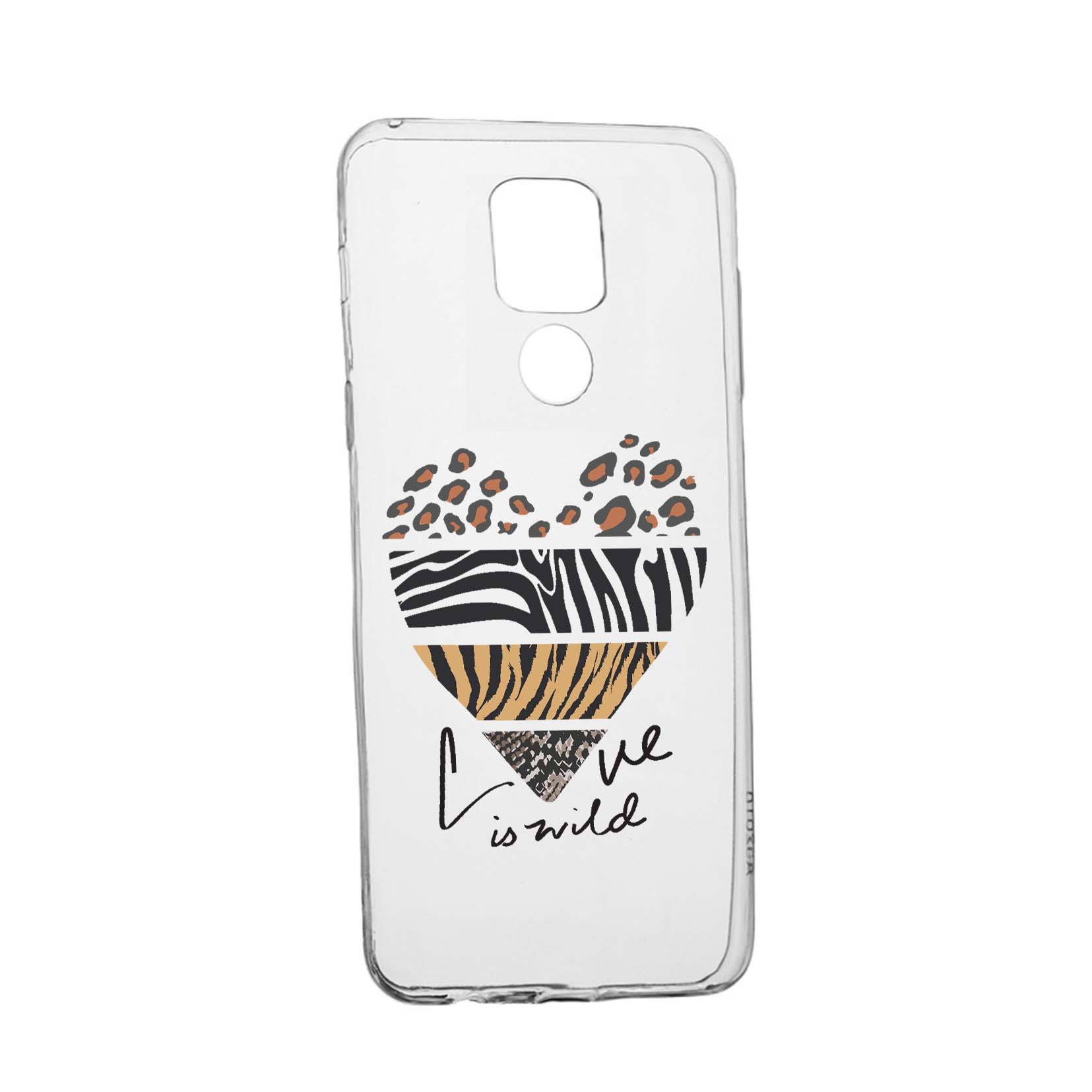 Husa Silicon Compatibila cu Motorola Moto G9, Love Is Wild, rezistenta la uzura, anti-alunecare, 762