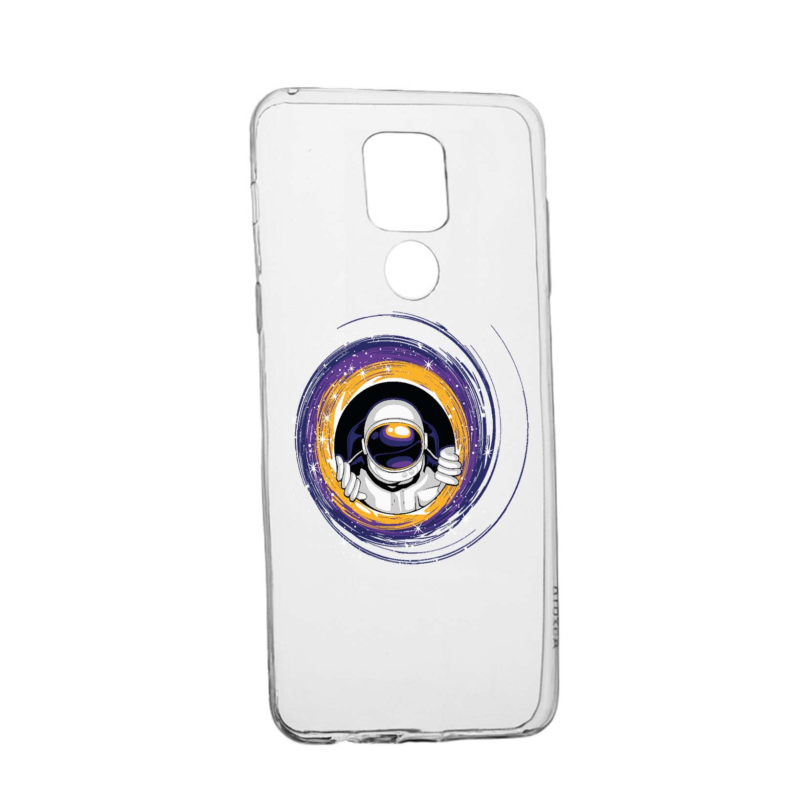 Husa Silicon Compatibila cu Motorola Moto E7 Plus, Astronaut, rezistenta la uzura, anti-alunecare, 771