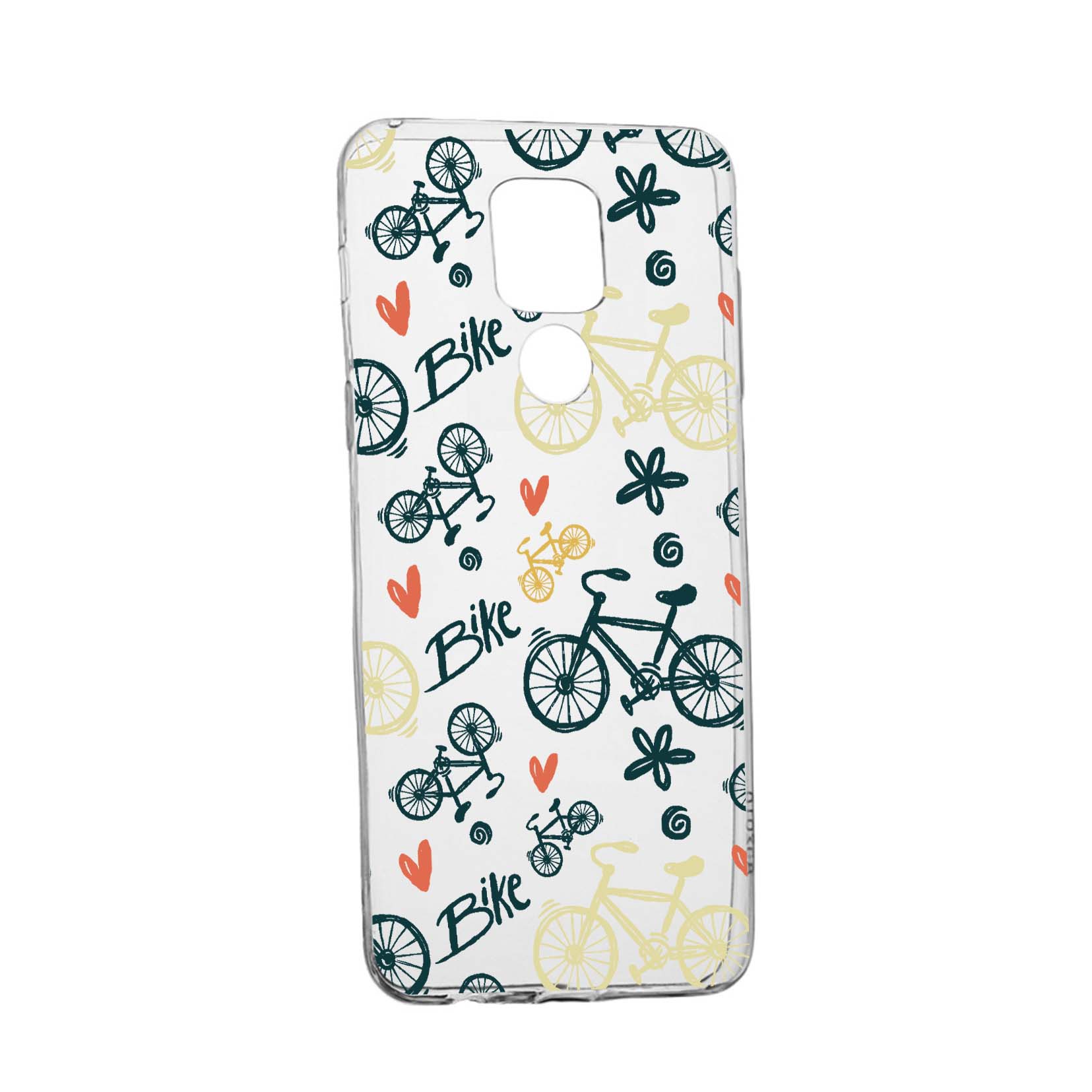 Husa Silicon Compatibila cu Motorola Moto E7 Plus, Bike Love, rezistenta la uzura, anti-alunecare, 781