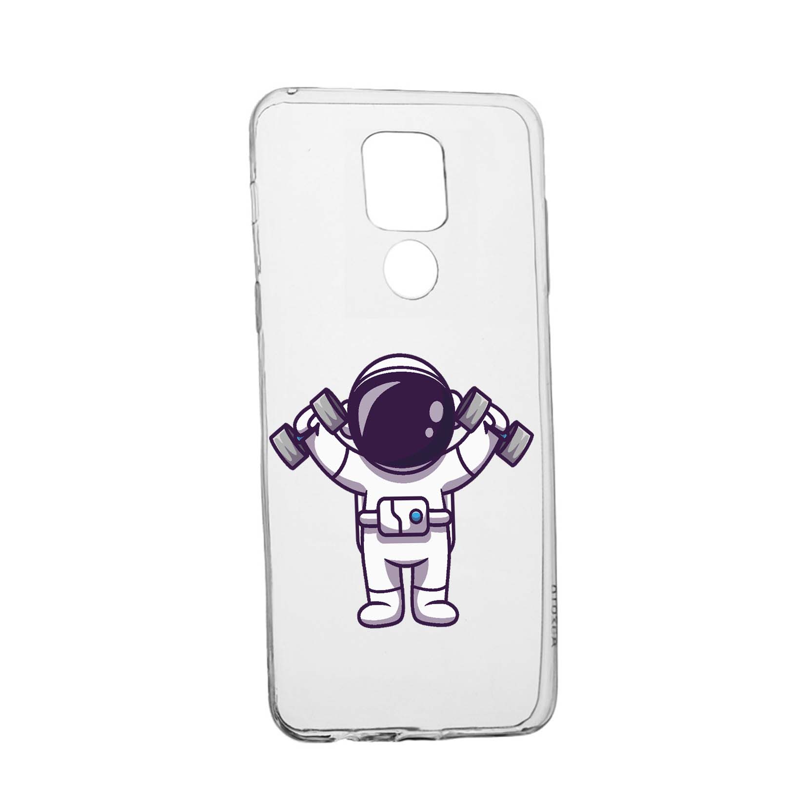 Husa Silicon Compatibila cu Motorola Moto G9, Astronaut Gym, rezistenta la uzura, anti-alunecare, 778