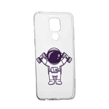 Husa Silicon Compatibila cu Motorola Moto G9, Astronaut Gym, rezistenta la uzura, anti-alunecare, 778 Husa Silicon Compatibila cu Motorola Moto G9, Astronaut Gym, rezistenta la uzura, anti-alunecare, 778