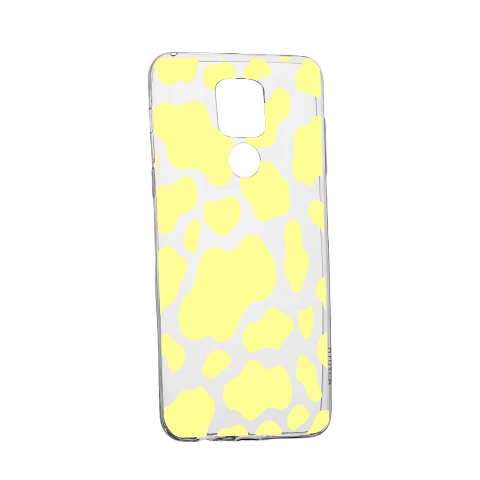 Husa Silicon Compatibila cu Motorola Moto G9, Yellow Cow, rezistenta la uzura, anti-alunecare, 787