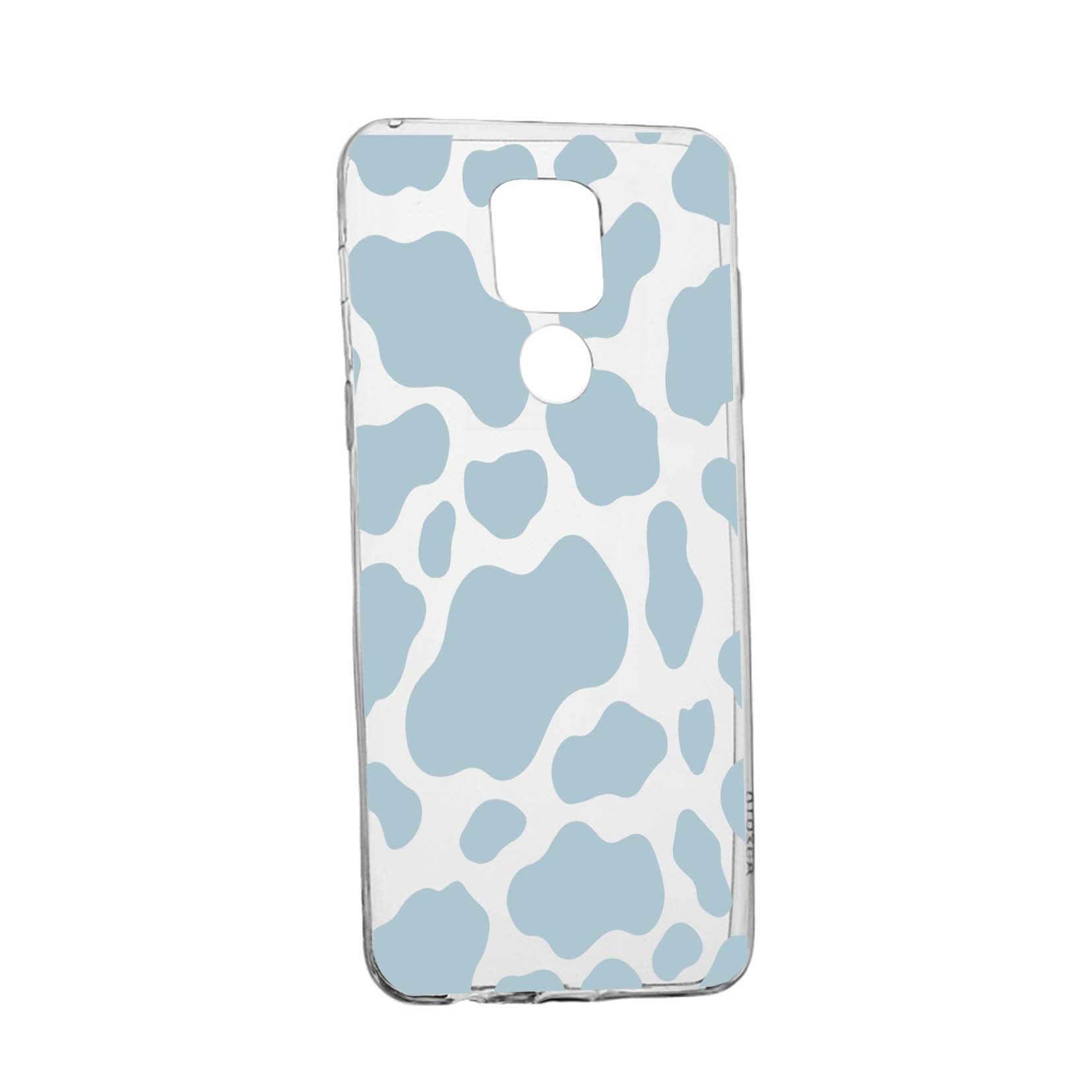 Husa Silicon Compatibila cu Motorola Moto E7 Plus, Pink Cow, rezistenta la uzura, anti-alunecare, 788