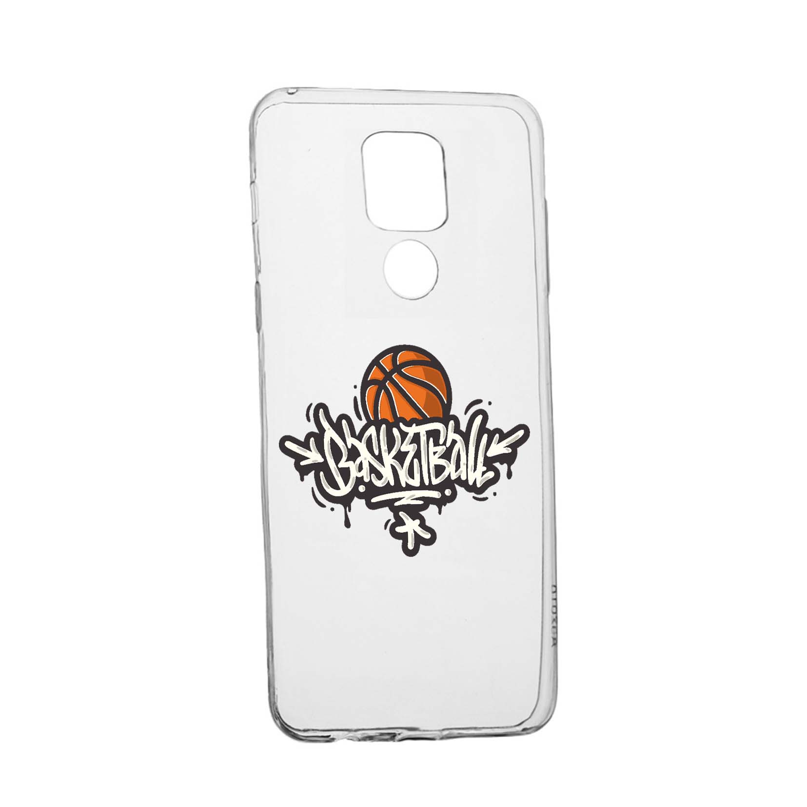 Husa Silicon Compatibila cu Motorola Moto E7 Plus, Basketball, rezistenta la uzura, anti-alunecare, 792