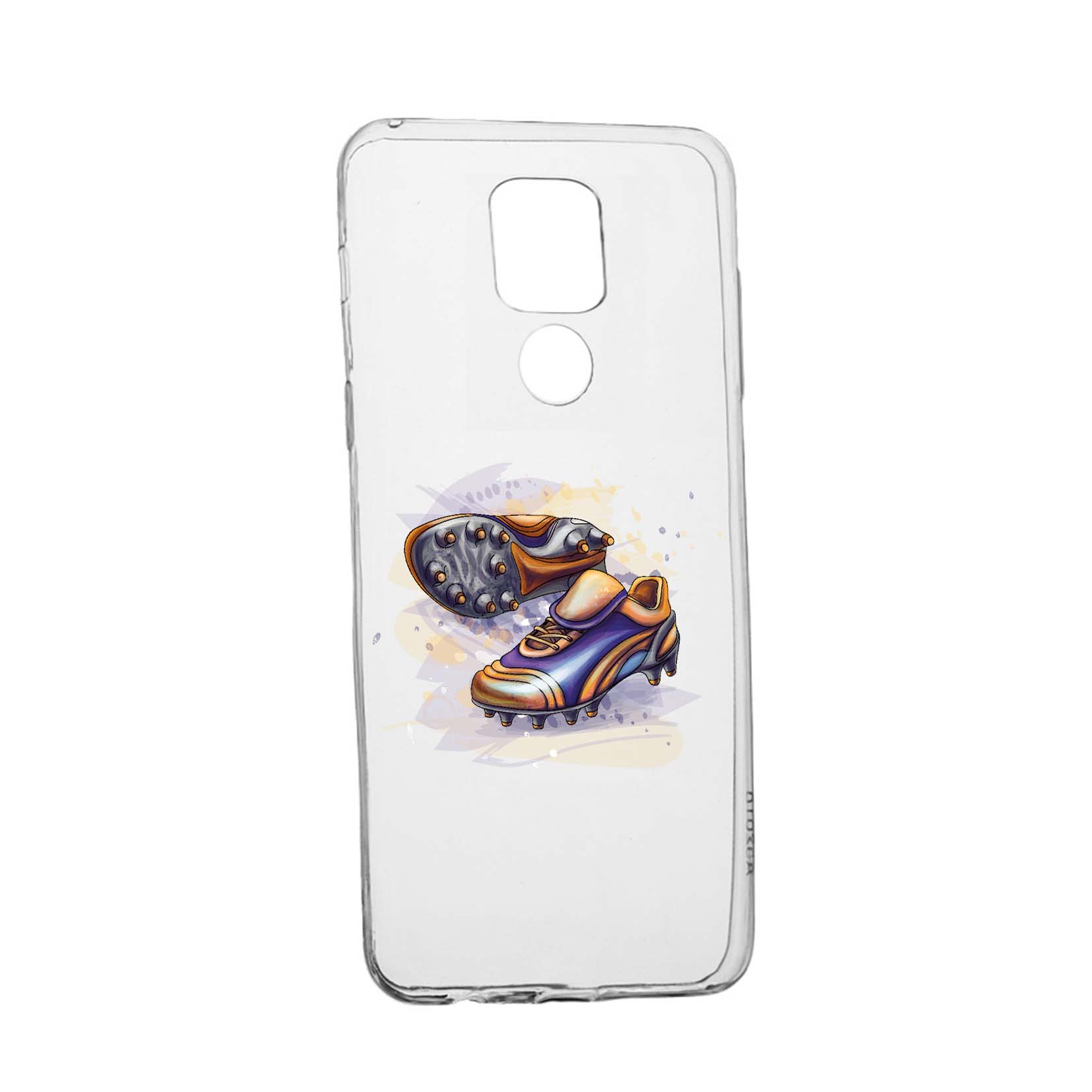 Husa Silicon Compatibila cu Motorola Moto G9 Play, Football Shoes, rezistenta la uzura, anti-alunecare, 799