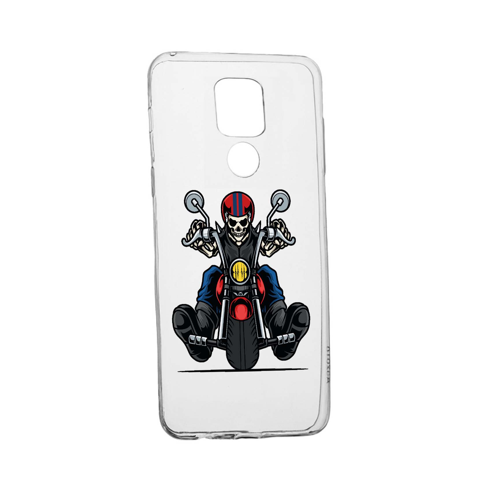 Husa Silicon Compatibila cu Motorola Moto E7 Plus, Biker, rezistenta la uzura, anti-alunecare, 822