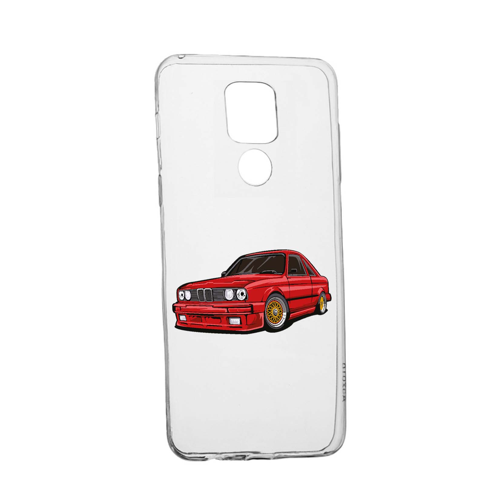 Husa Silicon Compatibila cu Motorola Moto E7 Plus, Old Car, rezistenta la uzura, anti-alunecare, 829
