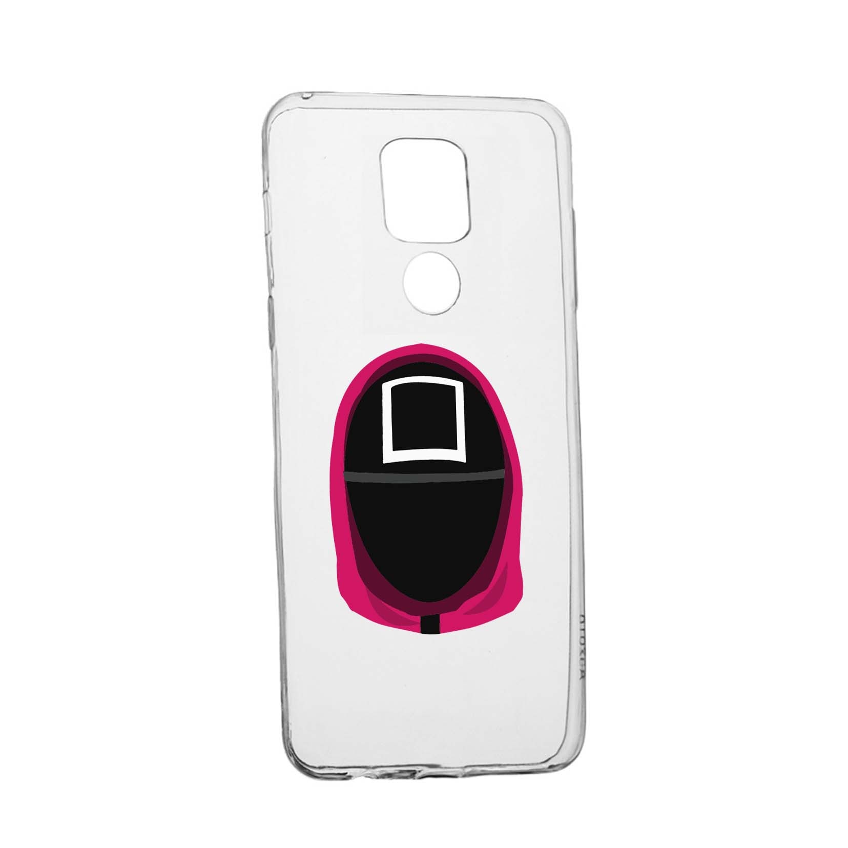 Husa Silicon Compatibila cu Motorola Moto E7 Plus, Squid Game - Soldier Square, rezistenta la uzura, anti-alunecare, 848