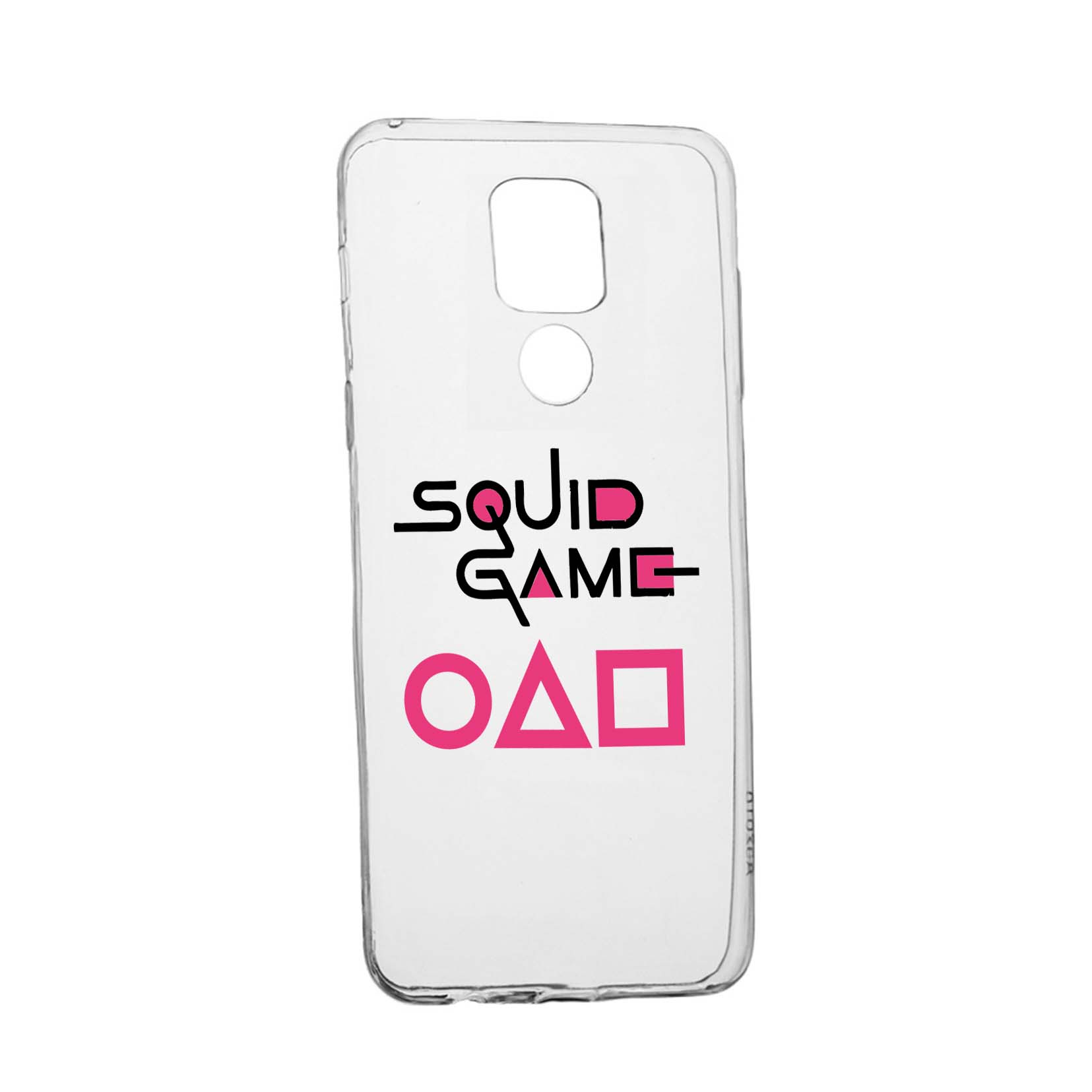 Husa Silicon Compatibila cu Motorola Moto E7 Plus, Squid Game - Game Title, rezistenta la uzura, anti-alunecare, 847