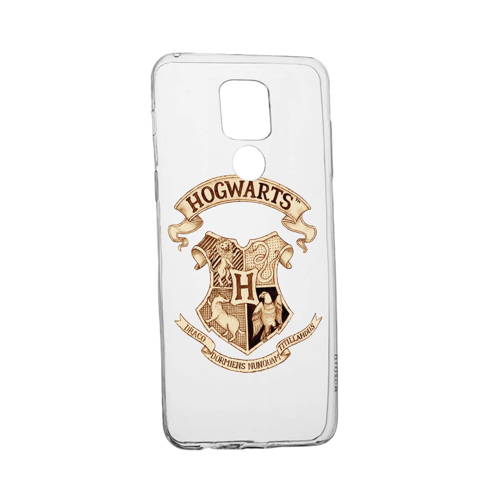 Husa Silicon Compatibila cu Motorola Moto E7 Plus, Harry Potter Hogwarts, rezistenta la uzura, anti-alunecare, 852
