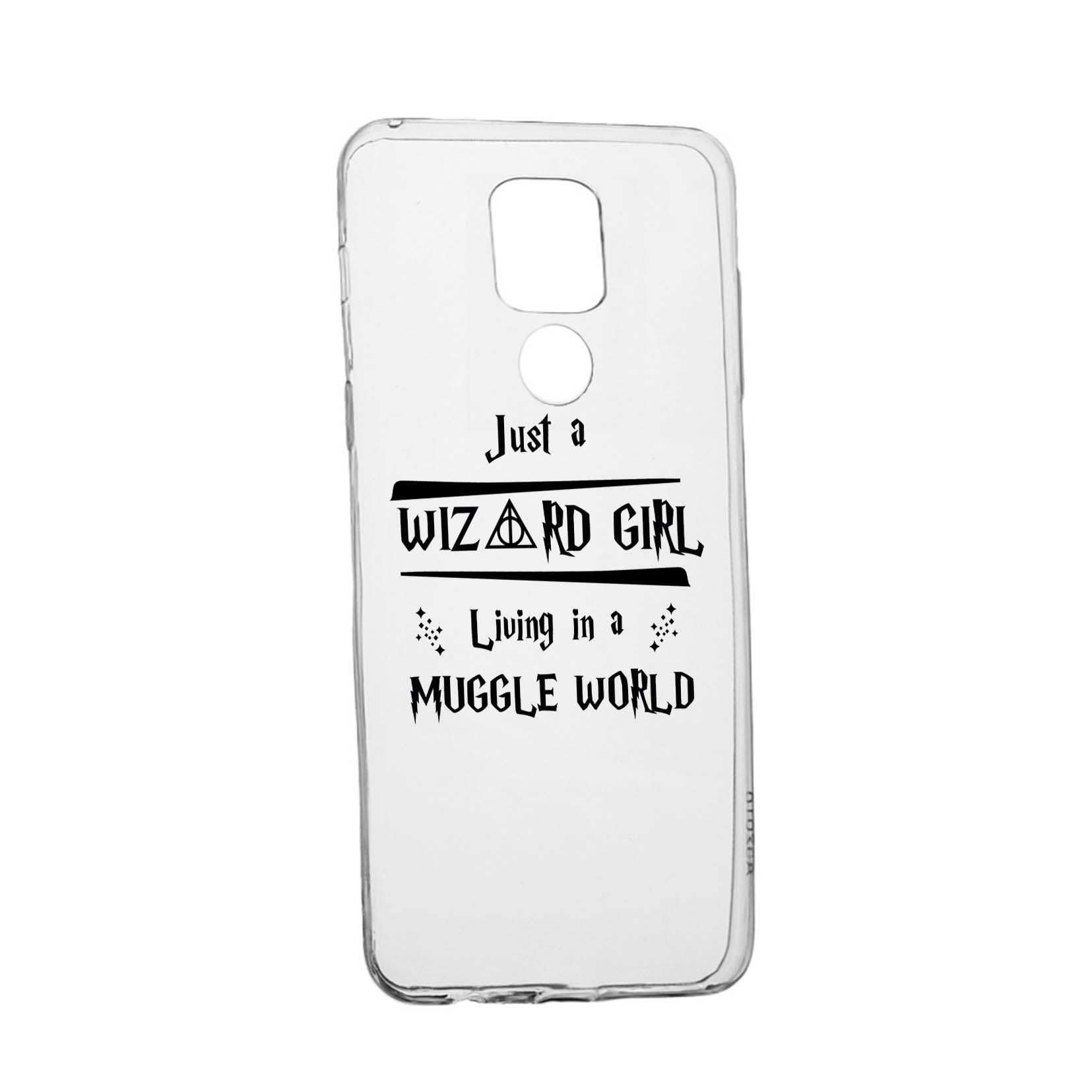 Husa Silicon Compatibila cu Motorola Moto E7 Plus, Harry Potter Wizard Girl, rezistenta la uzura, anti-alunecare, 861