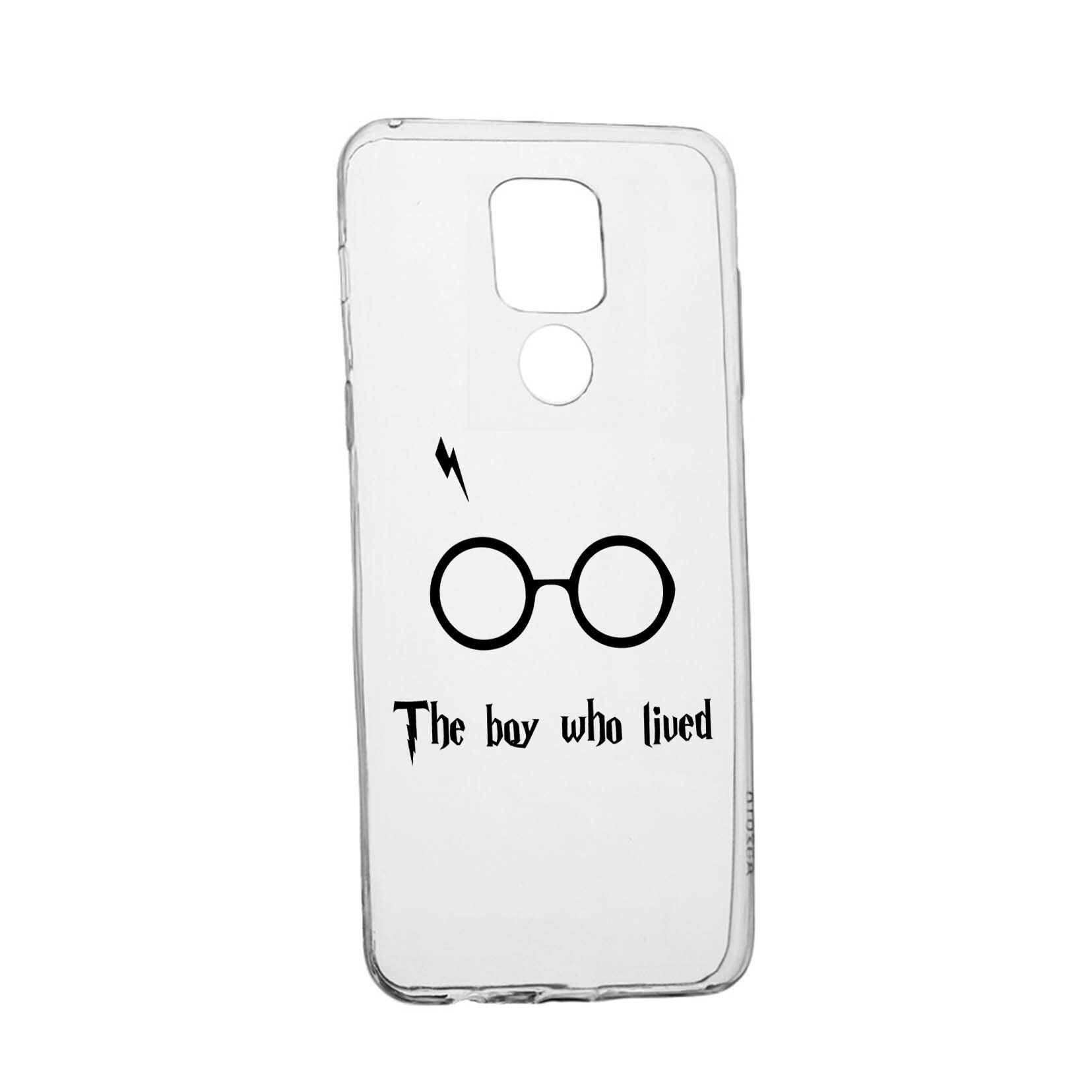 Husa Silicon Compatibila cu Motorola Moto G9 Play, The Boy Who Lived - Harry Potter, rezistenta la uzura, anti-alunecare, 858