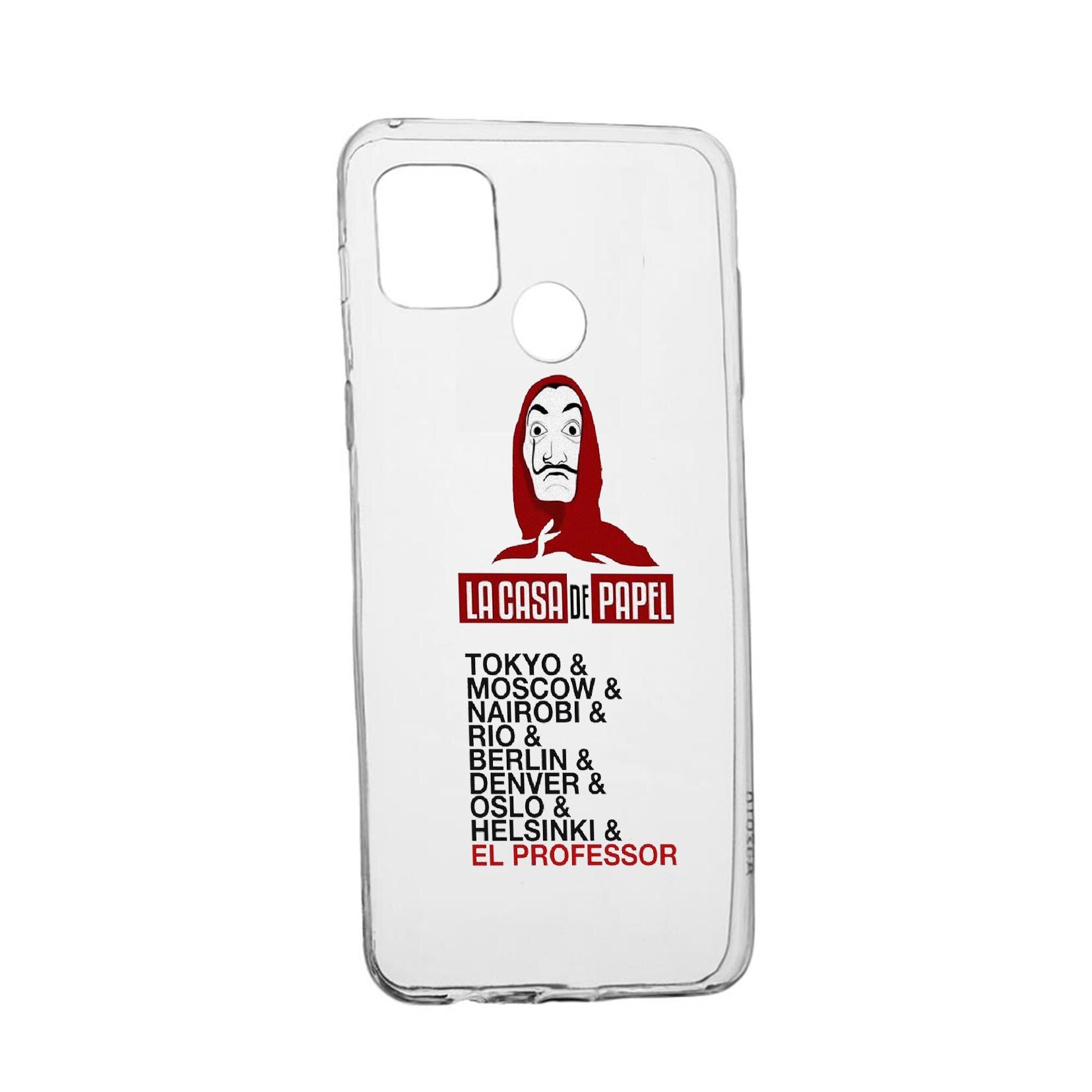 Husa Silicon La Casa de Papel, Compatibila Cu Realme 7i / Realme C12, rezistenta la uzura, anti-alunecare, 296