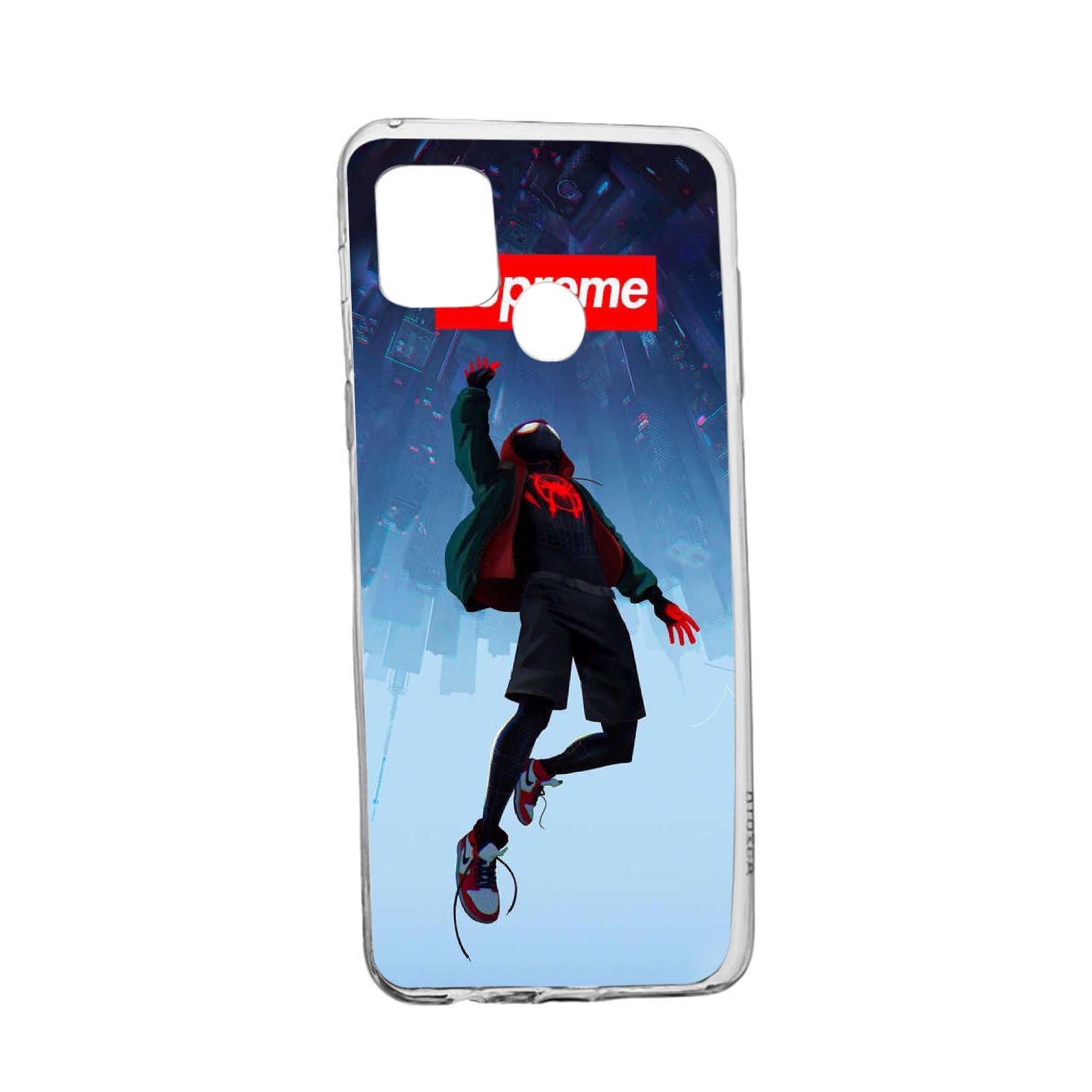 Husa Silicon Supreme, Spider Man, Compatibila Cu Realme 7i / Realme C12, rezistenta la uzura, anti-alunecare, 264