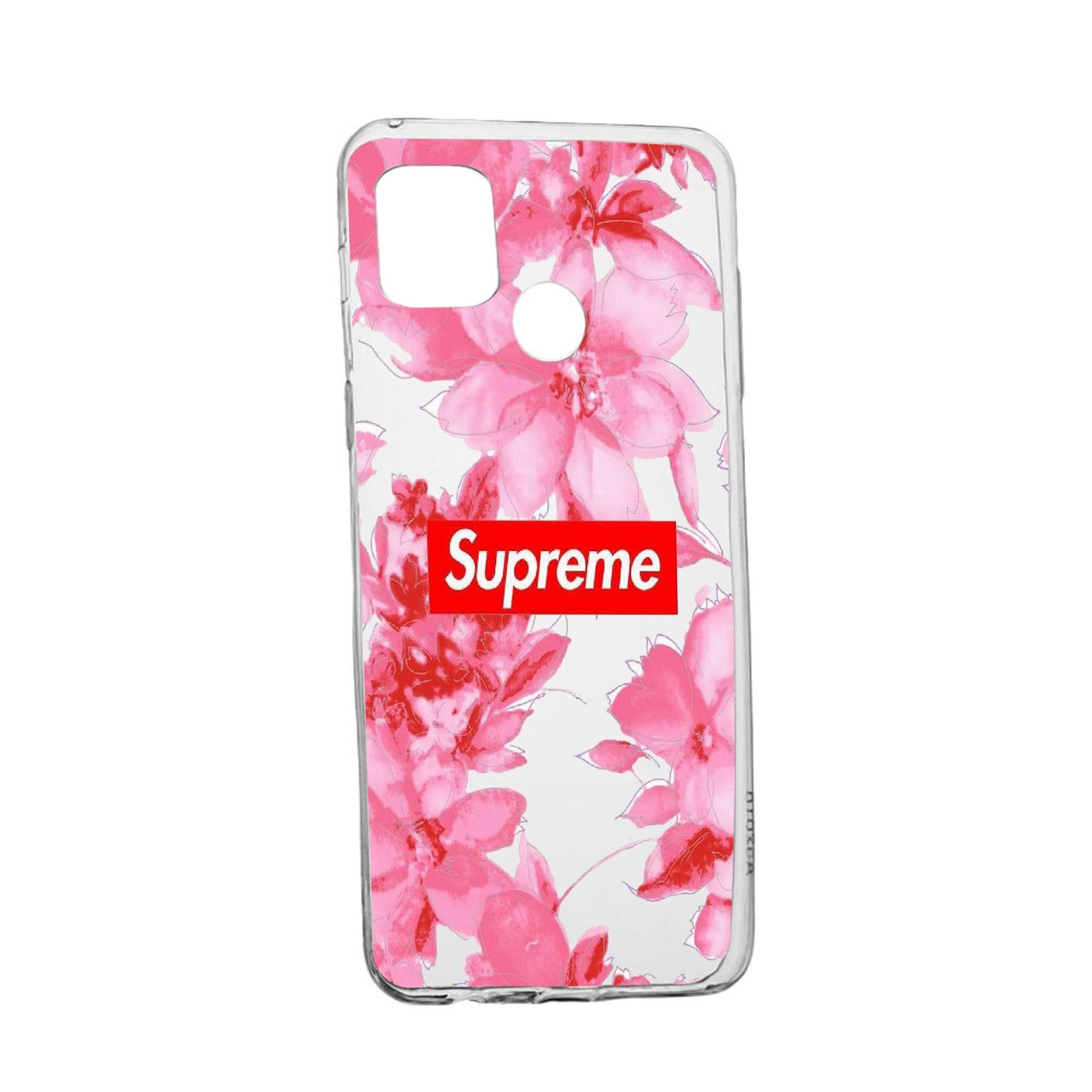 Husa Silicon Supreme, Flowers, Compatibila Cu Realme 7i / Realme C12, rezistenta la uzura, anti-alunecare, 260