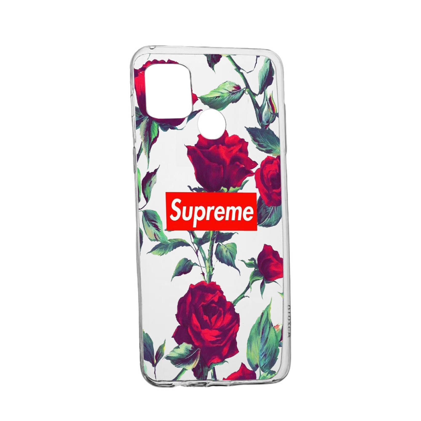 Husa Silicon Supreme, Rose, Compatibila Cu Realme 7i / Realme C12, rezistenta la uzura, anti-alunecare, 262