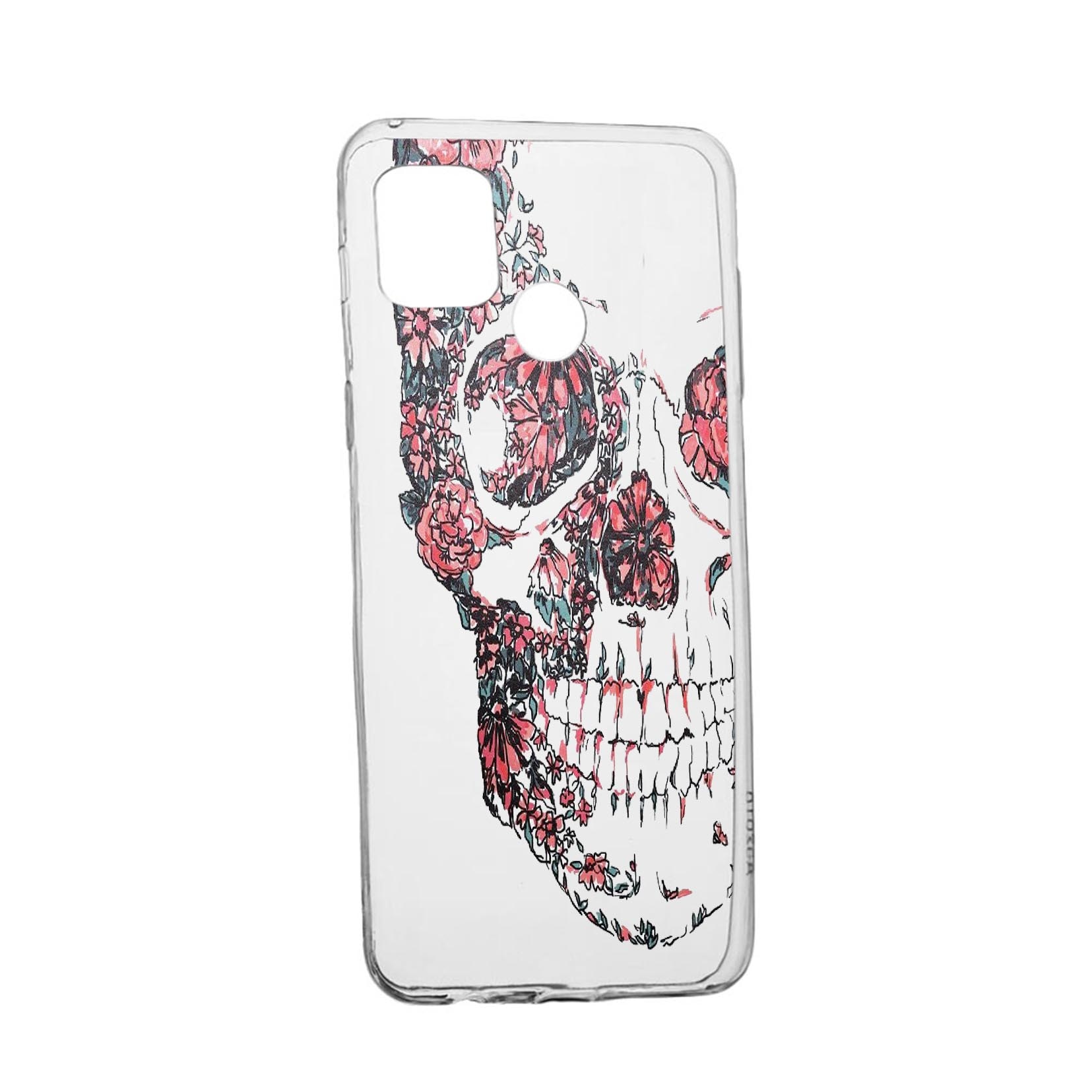 Husa Silicon Skull, Compatibila Cu Realme 7i / Realme C12, rezistenta la uzura, anti-alunecare, 253