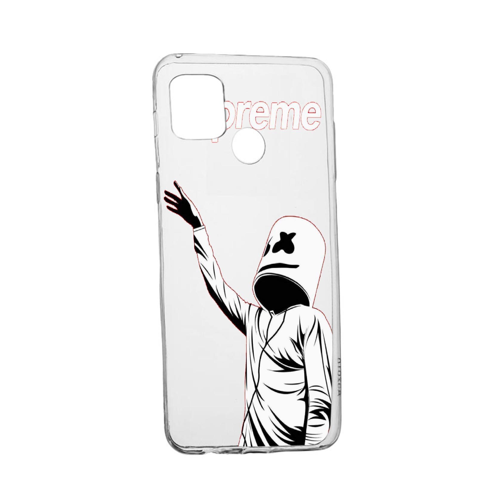Husa Silicon Supreme, Marshmello, Compatibila Cu Realme 7i / Realme C12, rezistenta la uzura, anti-alunecare, 255