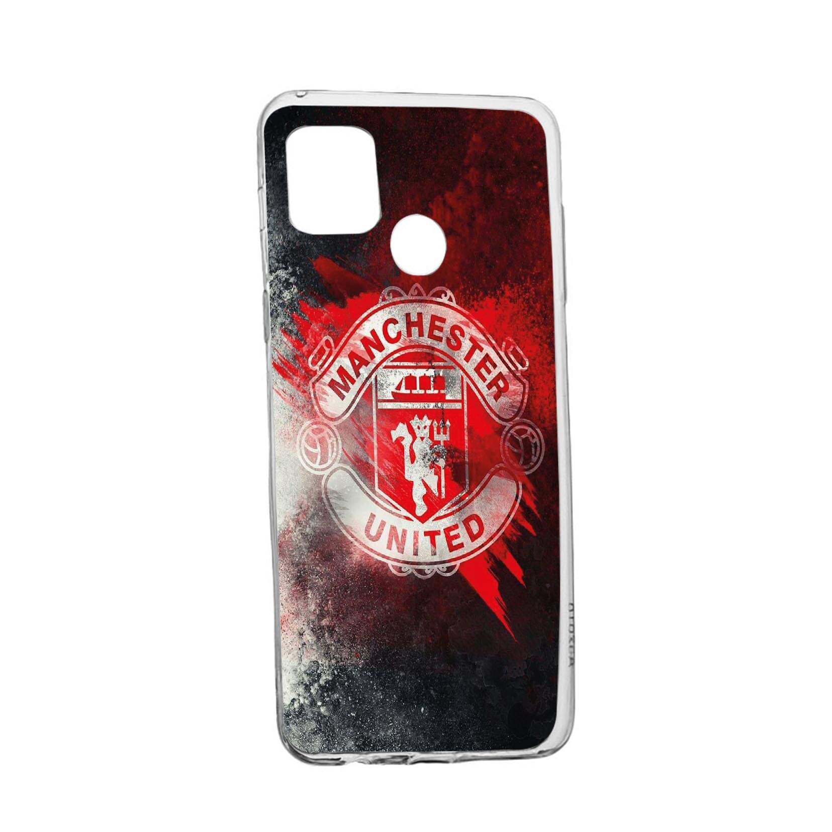 Husa Silicon Football, Manchester United, Compatibila Cu Realme 7i / Realme C12, rezistenta la uzura, anti-alunecare, 233