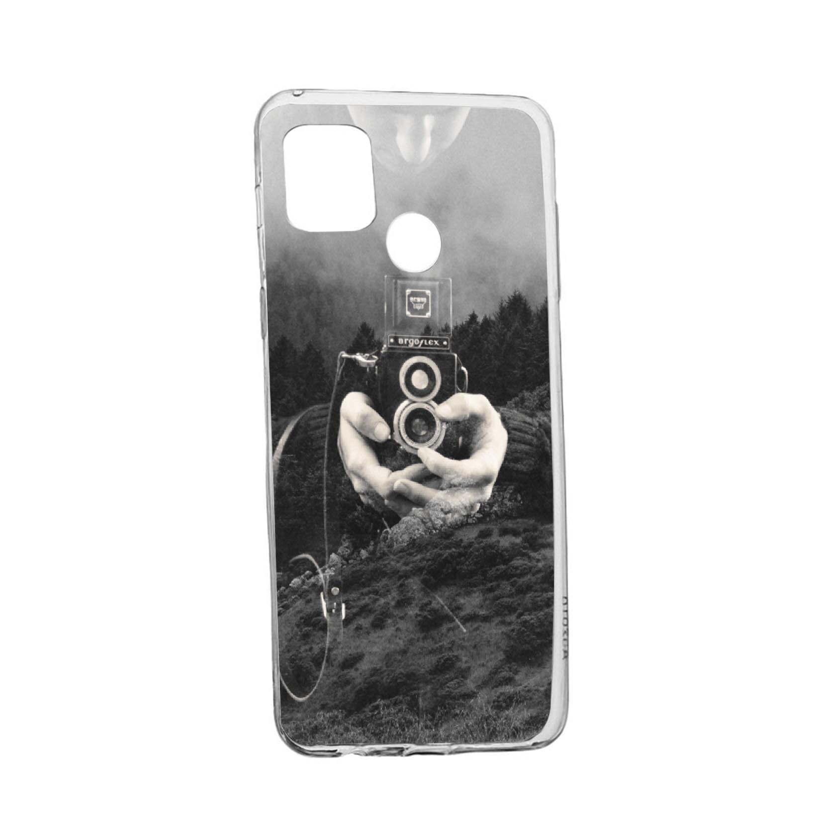 Husa Silicon Compatibila Cu Realme 7i / Realme C12, Double Exposure, rezistenta la uzura, anti-alunecare, 13