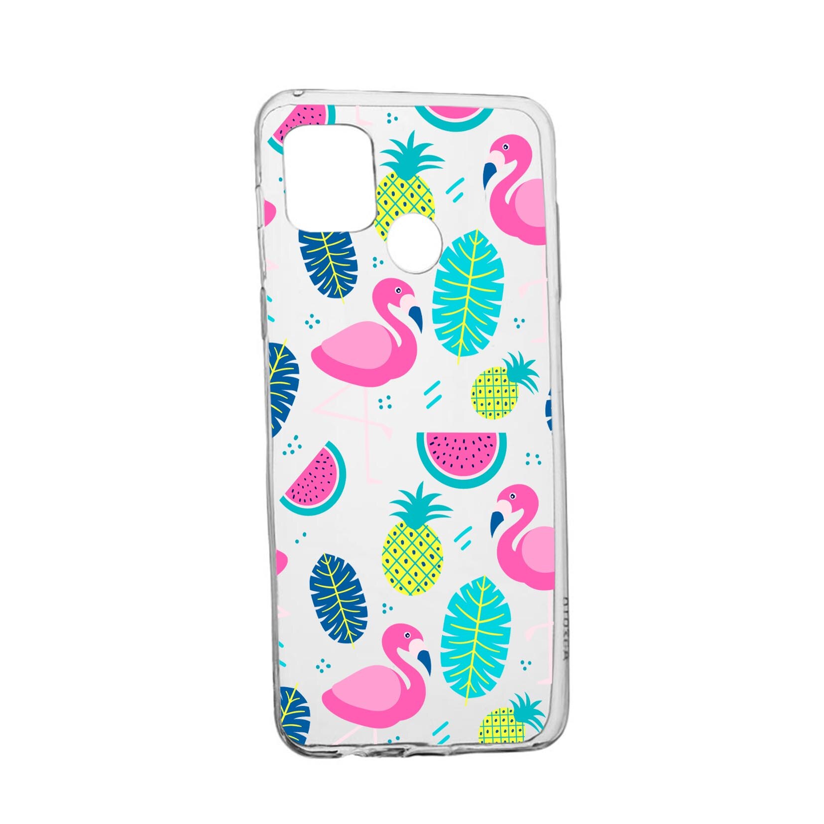 Husa Silicon Compatibila Cu Realme 7i / Realme C12, Flamingo, rezistenta la uzura, anti-alunecare, 91