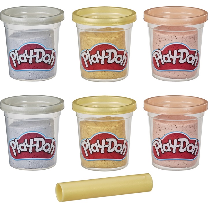 Комплект Play-Doh - Метал, 6 кутии