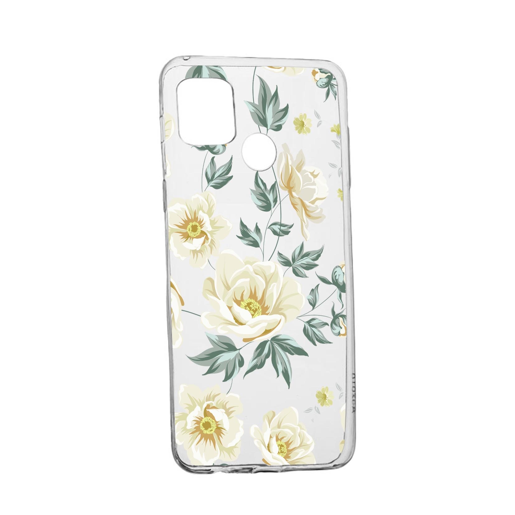 Husa Silicon Compatibila Cu Realme 7i / Realme C12, Flowers, rezistenta la uzura, anti-alunecare, 126