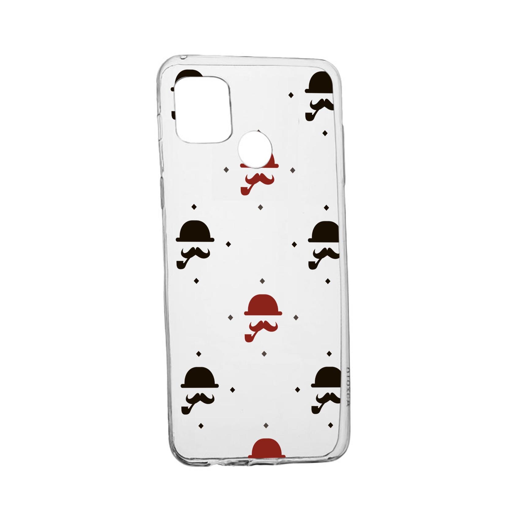 Husa Silicon Compatibila Cu Realme 7i / Realme C12, rezistenta la uzura, anti-alunecare, Mustache, 180