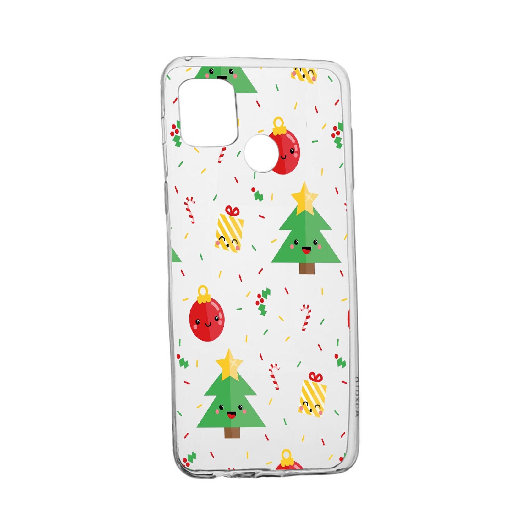 Husa Silicon Xmas, Compatibila Cu Realme 7i / Realme C12, rezistenta la uzura, anti-alunecare, 309