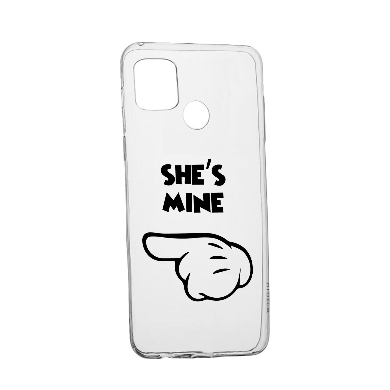 Husa Silicon Compatibila Cu Realme 7i / Realme C12, She's Mine, rezistenta la uzura, anti-alunecare, 106