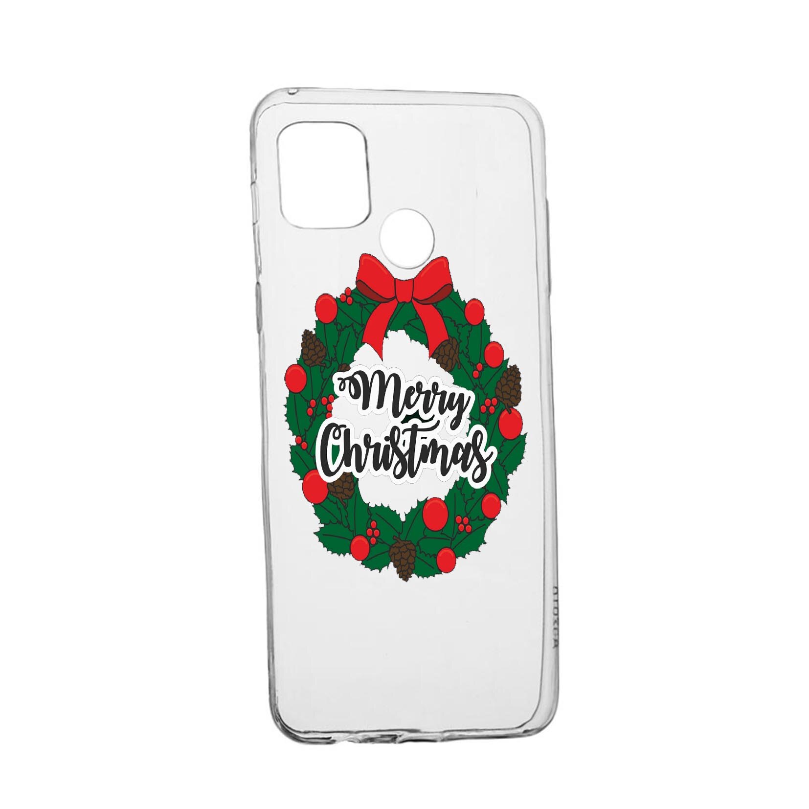 Husa Silicon Xmas, Compatibila Cu Realme 7i / Realme C12, rezistenta la uzura, anti-alunecare, 346