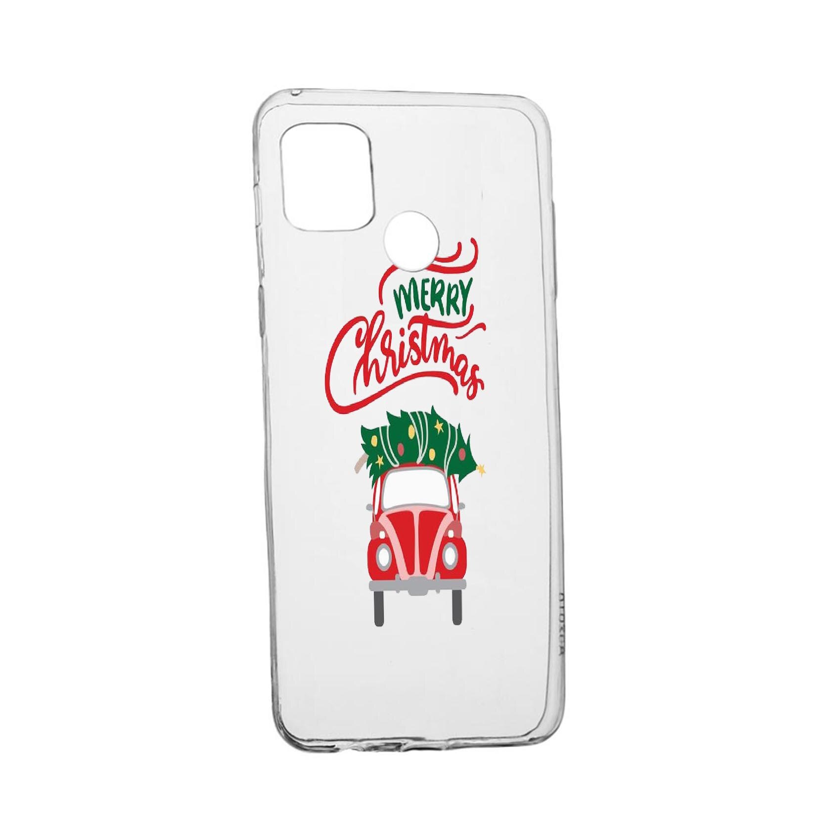 Husa Silicon Xmas, Compatibila Cu Realme 7i / Realme C12, rezistenta la uzura, anti-alunecare, 357