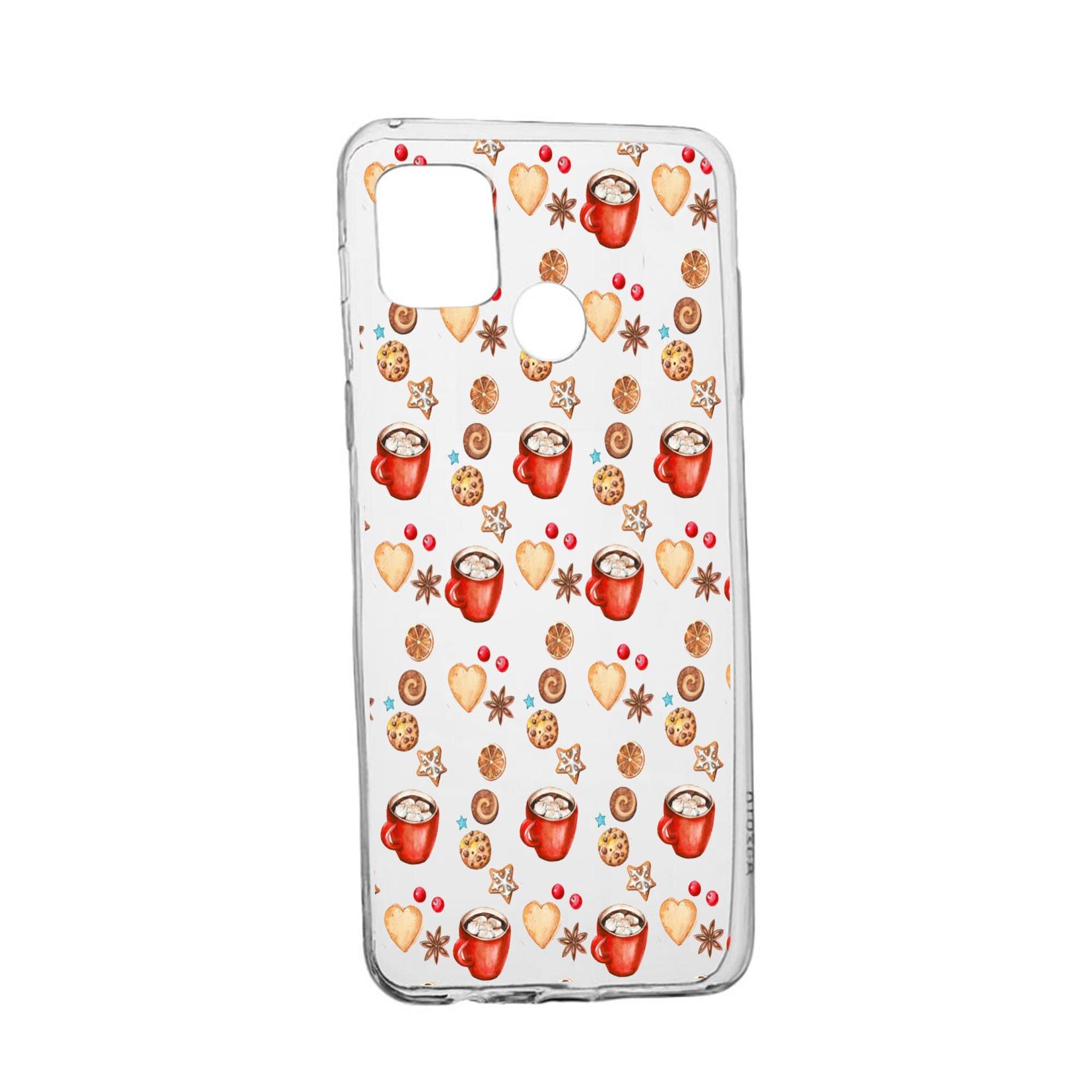 Husa Silicon Xmas, Compatibila Cu Realme 7i / Realme C12, rezistenta la uzura, anti-alunecare, 343