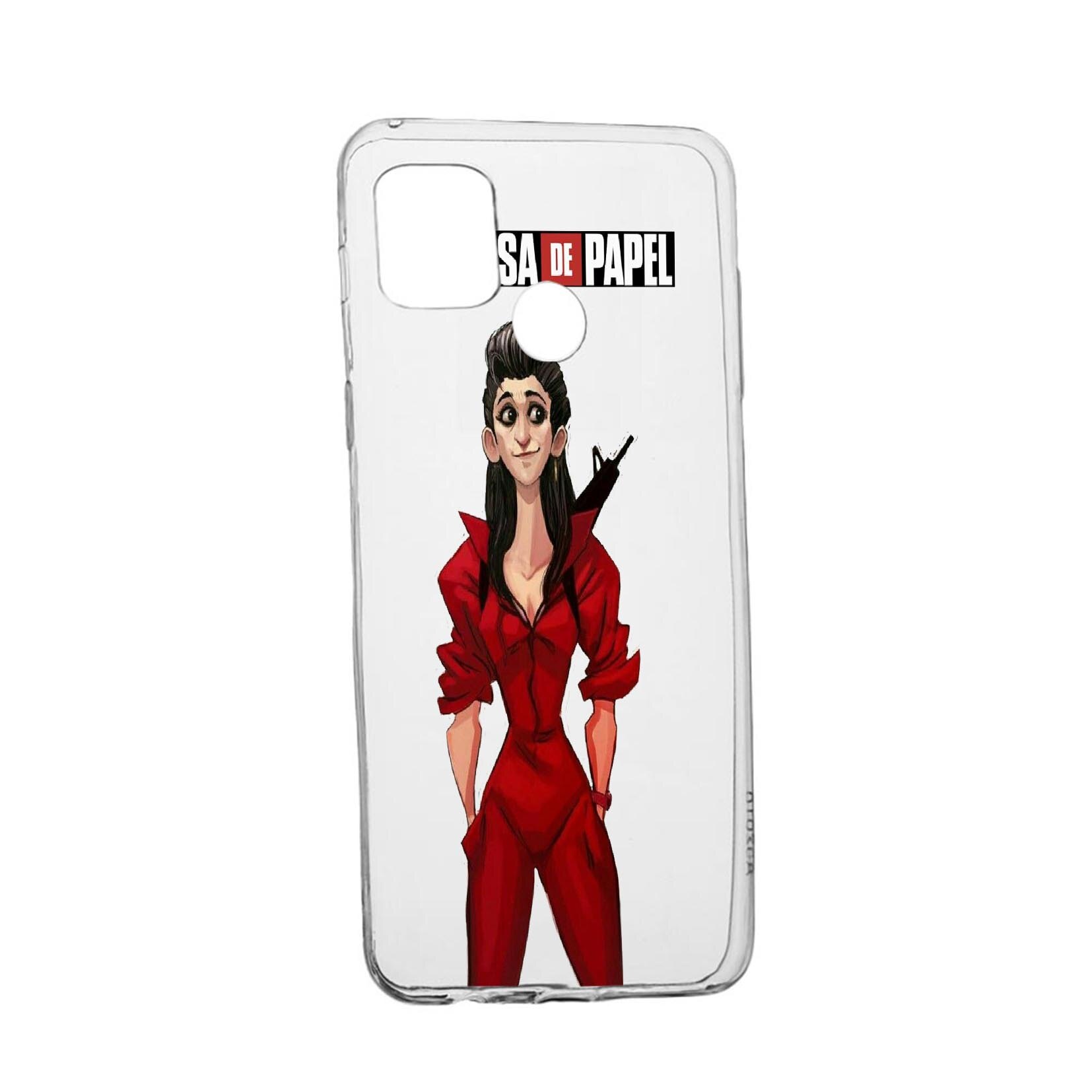 Husa Silicon La Casa de Papel, Compatibila Cu Realme 7i / Realme C12, rezistenta la uzura, anti-alunecare, 393