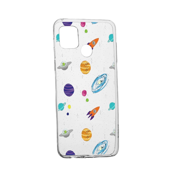Силиконов калъф Universe Planets, съвместим с Realme 7i / Realme C12, устойчив на износване, противоплъзгащ се, 466