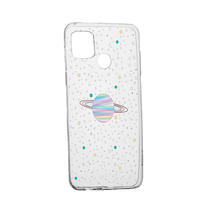 Силиконов калъф Universe Planets, съвместим с Realme 7i / Realme C12, устойчив на износване, противоплъзгащ се, 468