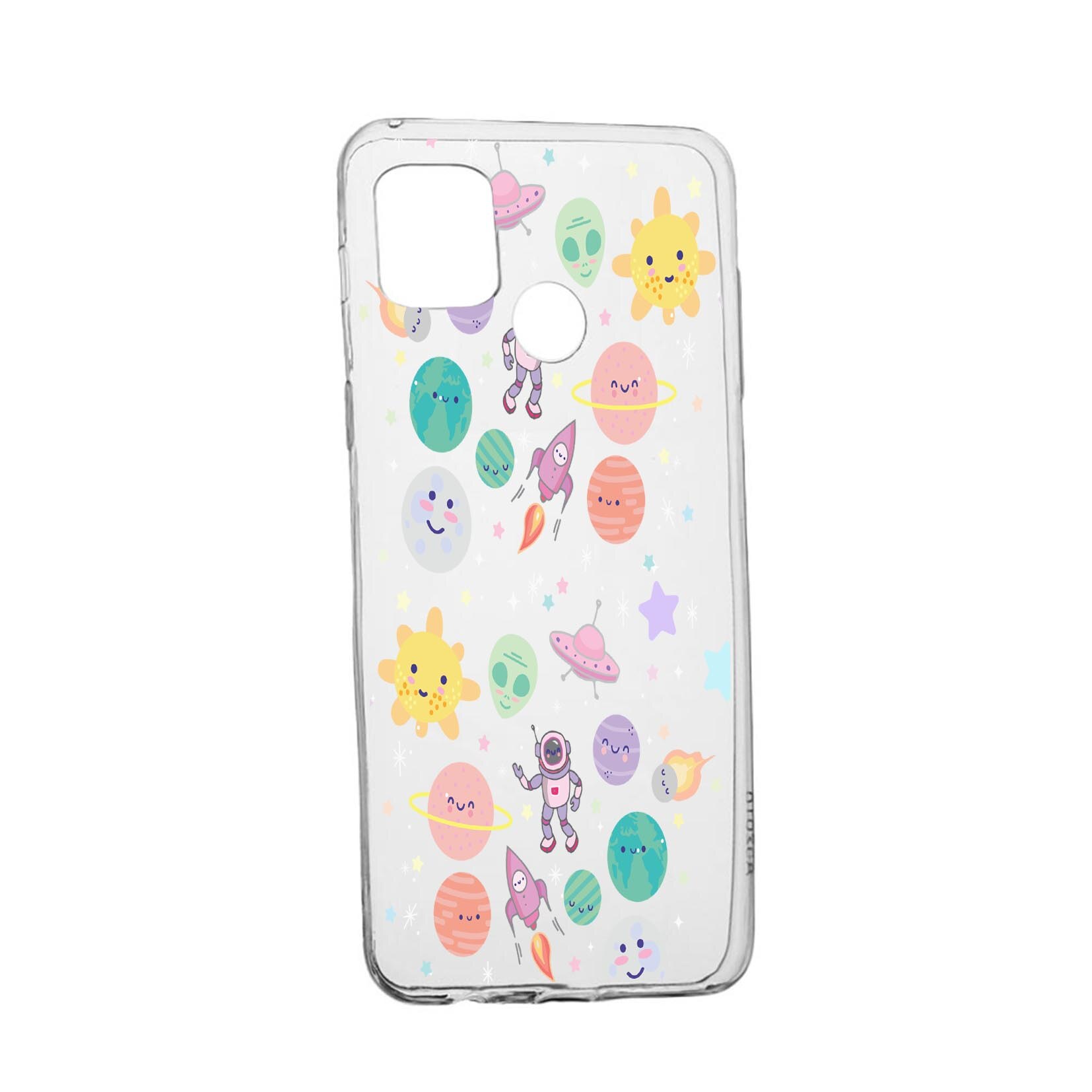 Husa Silicon Universe, Planets UFO, Compatibila Cu Realme 7i / Realme C12, rezistenta la uzura, anti-alunecare, 473