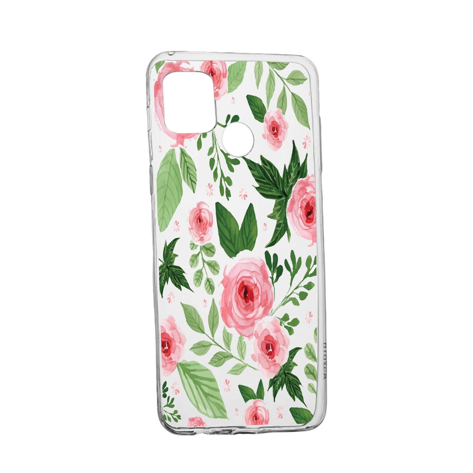 Husa Silicon Flowers, Pastel colors, Compatibila Cu Realme 7i / Realme C12, rezistenta la uzura, anti-alunecare, 509