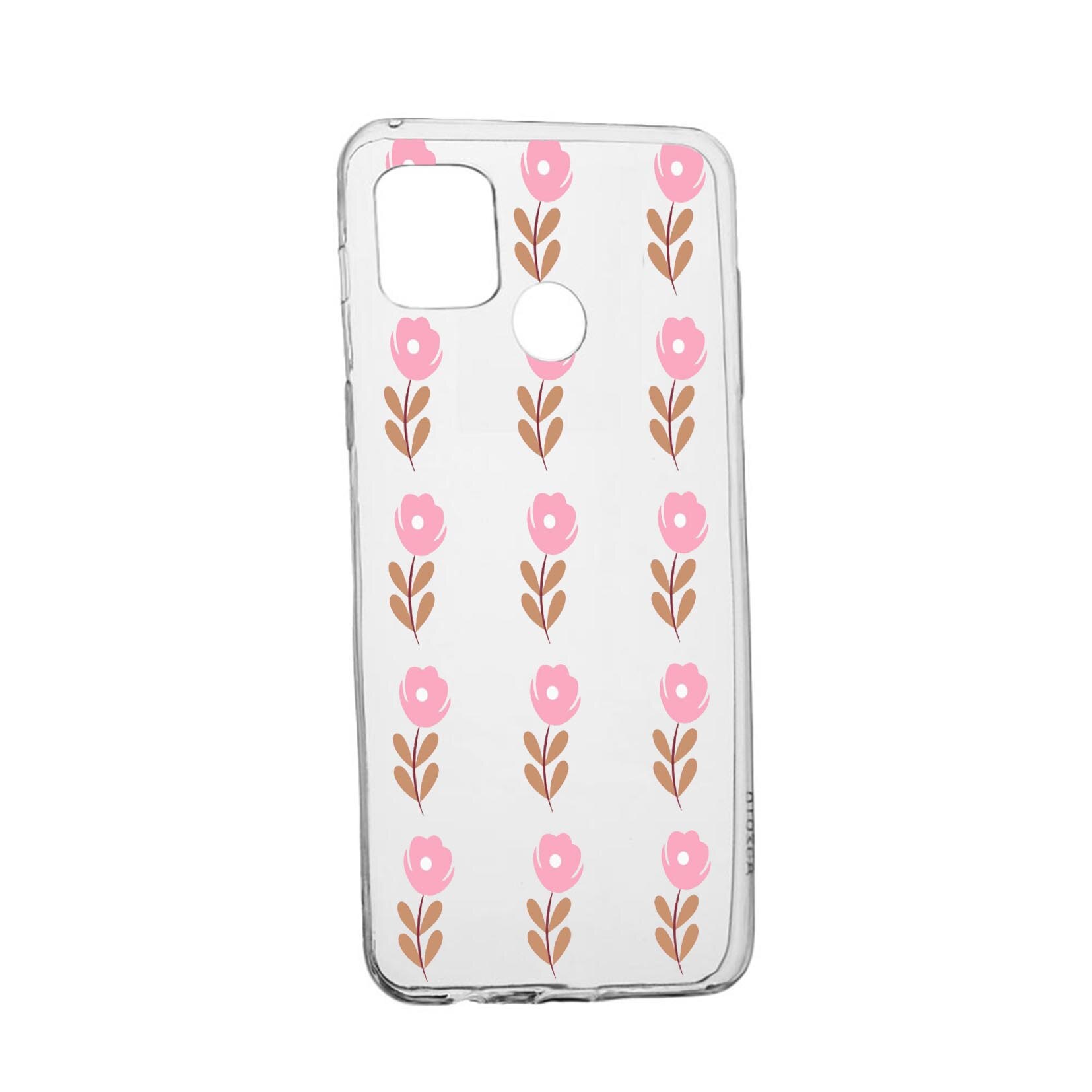 Husa Silicon Flowers, Compatibila Cu Realme 7i / Realme C12, rezistenta la uzura, anti-alunecare, 505