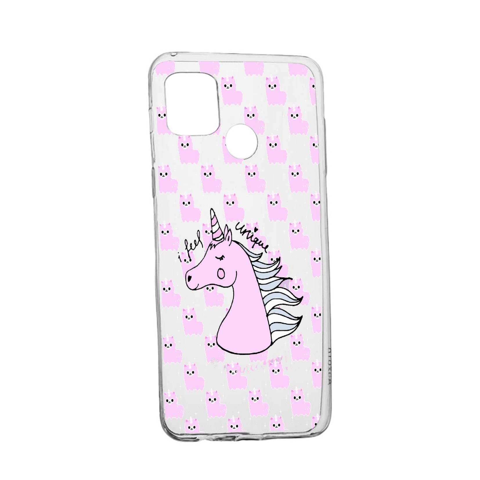 Husa Silicon Unicorn - I Feel Unique, Compatibila Cu Realme 7i / Realme C12, rezistenta la uzura, anti-alunecare, 521