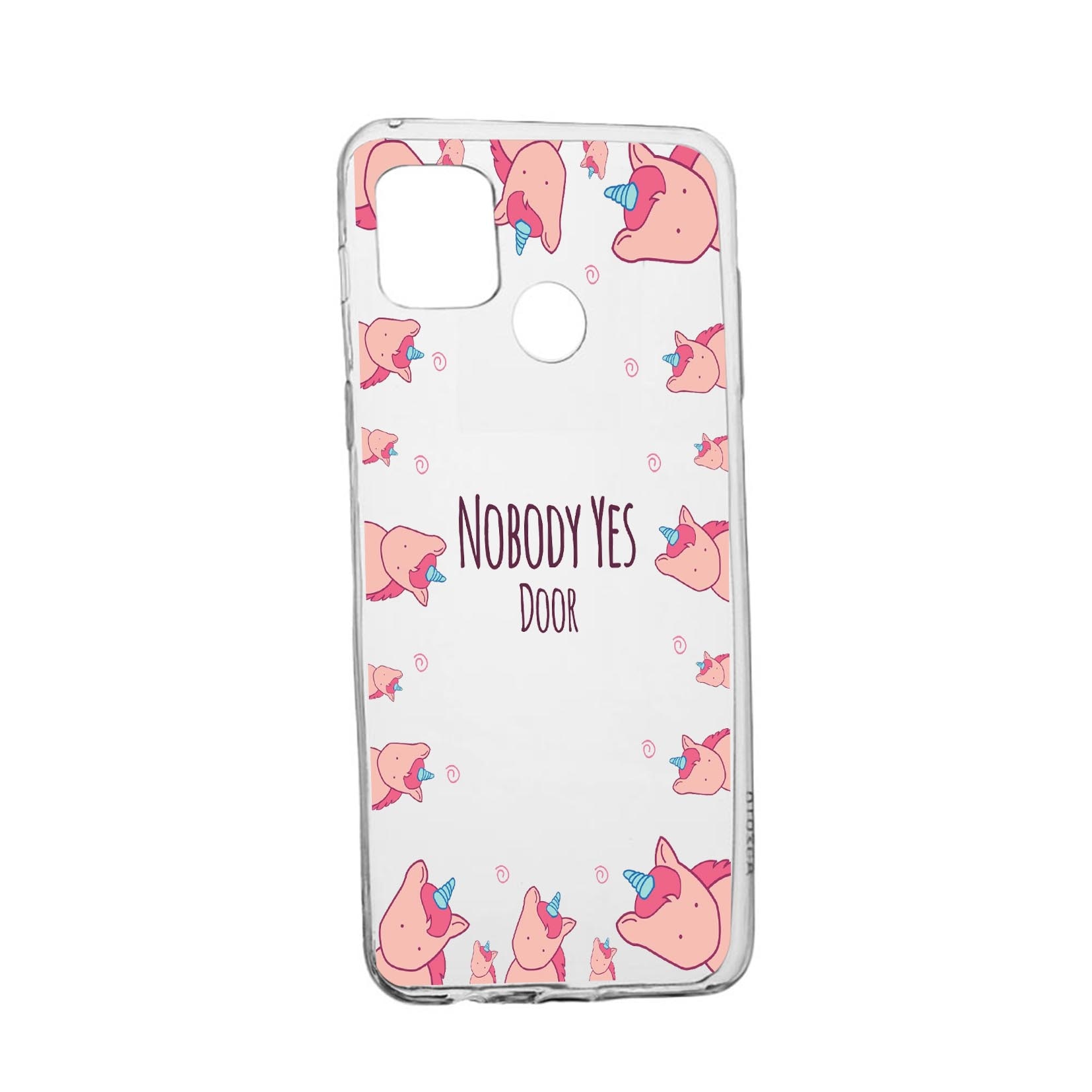 Husa Silicon Unicorn - Nobody yes, Compatibila Cu Realme 7i / Realme C12, rezistenta la uzura, anti-alunecare, 523