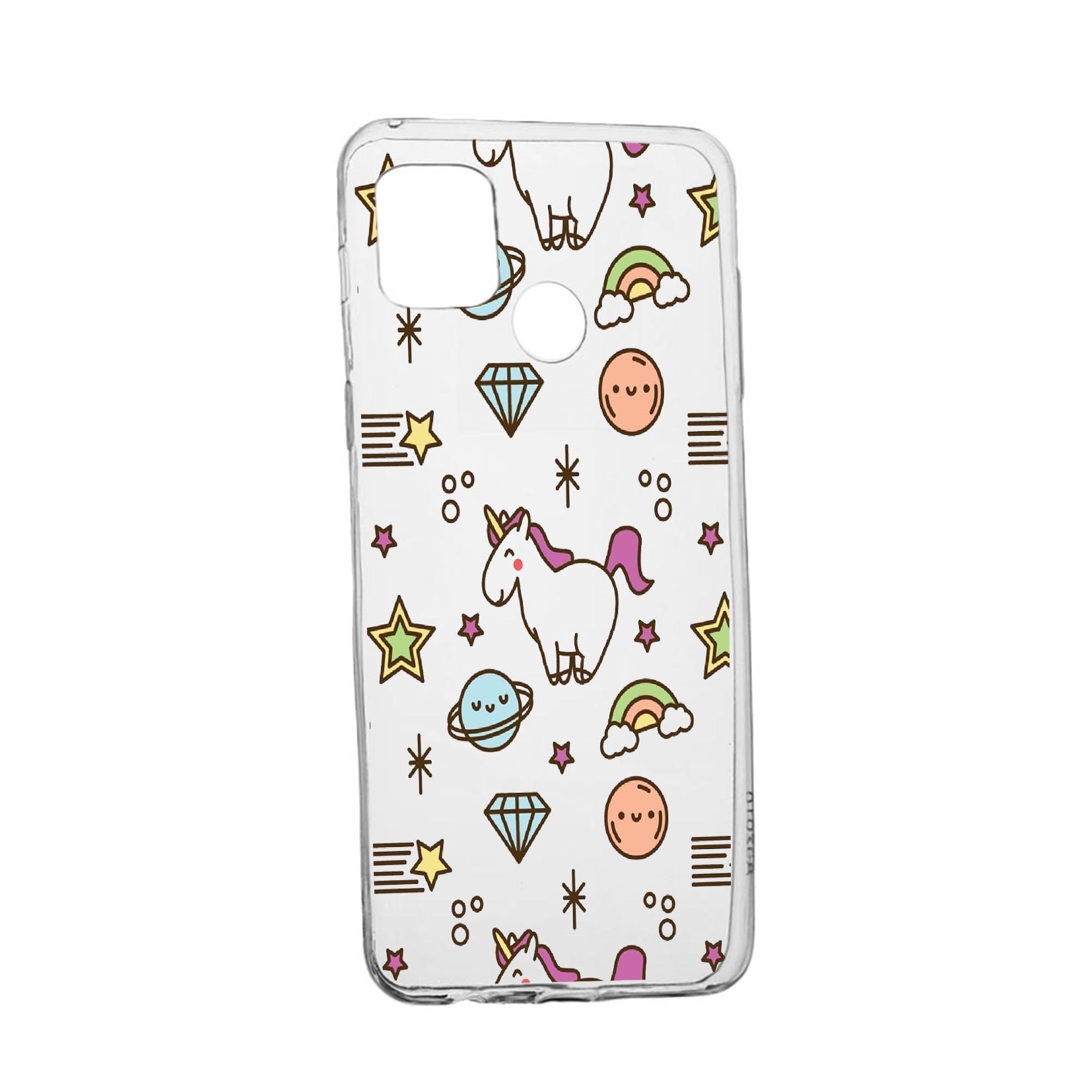 Husa Silicon Unicorn - universe, Compatibila Cu Realme 7i / Realme C12, rezistenta la uzura, anti-alunecare, 526